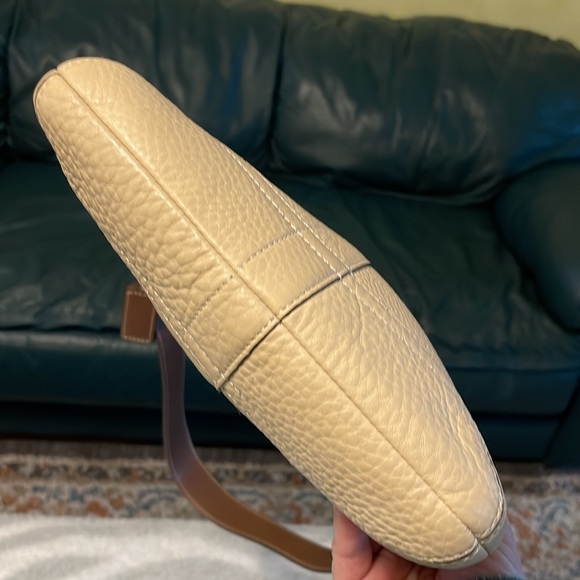 COACH tan and brown leather handbag. EUC - Picture 8 of 15